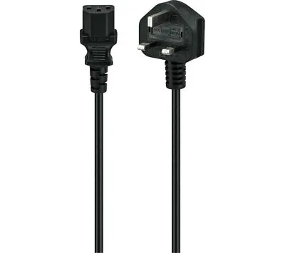 Kettle Lead 1.8M Metre UK Mains Power Plug To IEC C13 Cable For PC Monitor TV • £6.98