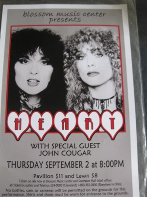 $30 • Buy Vintage Rare  Heart  Reproduction Poster Clean Cleveland 1982