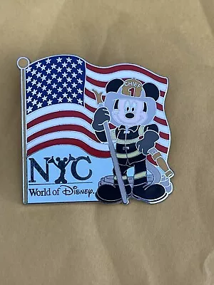 World Of Disney New York NYC FIRE CHIEF FIREFIGHTER Fireman Mickey PIN 65105 AP • $40