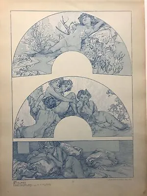 Alfons MUCHA Figures Decorative • $782.71