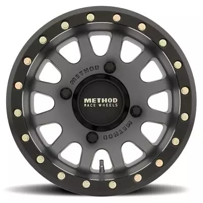 Method MR401 UTV Beadlock 15x7 5+2/+38mm Offset 4x156 132mm CB Matte Black W/BH- • $357.08