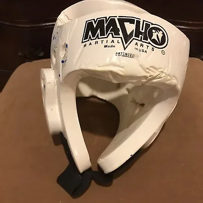 Macho Taekwondo Martial Arts Sparring Gear Helmet Headgear White Size Medium  • $12.99