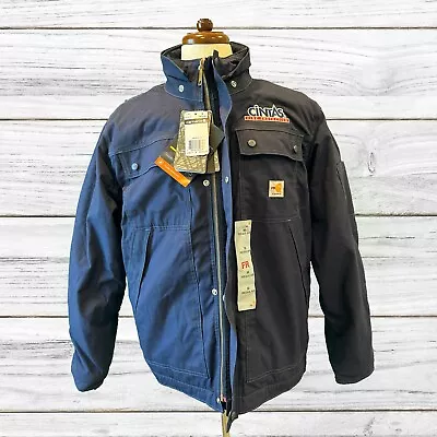 NEW Carhartt FR Mens Medium Full Swing Work Coat Jacket CINTAS LOGO Quilted NWT • $149.99