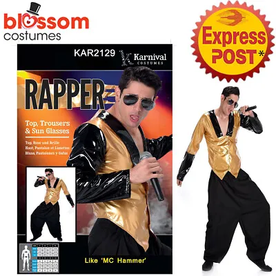 CA561 Rapper MC Hammer 80s 90s Video Super Star Old School Ali G Hip Hop Costume • £30.81