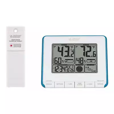 La Crosse Technology 308-1711BL 0.40 Lb Weather Station And Temp Alerts • $25.74