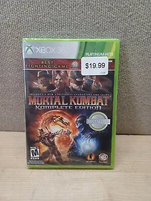 Mortal Kombat Komplete Edition (Microsoft Xbox 360 2012) Sealed Platinum Hits • $59.95