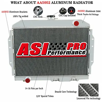 4 Row Aluminum Radiator Fit 68-1974 AMC Ambassador/Javelin AMX/SST/DPL/Matador • $199