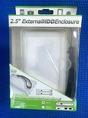 ICYBOX IB-226STU-WH External Enclosure For 2.5” SATA HDDs  White BNIB • £12.50