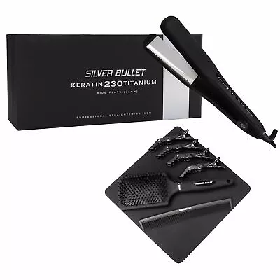 Silver Bullet Keratin WIDE 230 Titanium Straightening Iron 900461 • $224