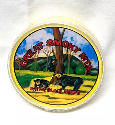 Vintage Great Smoky Mts. Black Bear Round Playing Cards - Full Deck In Case • $4.75