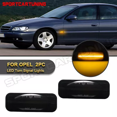 Dynamic LED Bumper Turn Signal Light For 1994-03 OPEL Omega B Caravan Saloon V94 • $25.59