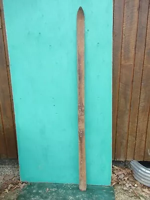 VINTAGE Wooden SINGLE Ski 83  Long Original Great Patina Finish • $39.99