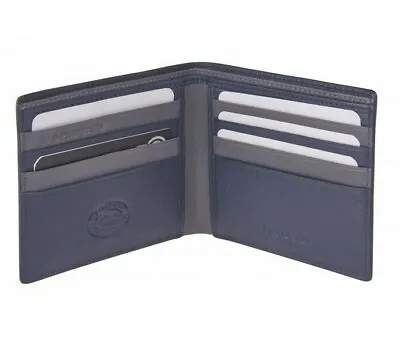 London Leather Goods Genuine Safino Cow Leather RFID Protected Wallet ( 0880 ) • £11.73