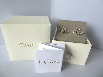 £79 • Buy Clogau Gold, Silver & Rose Gold White Peacock Stud Earrings RRP £149