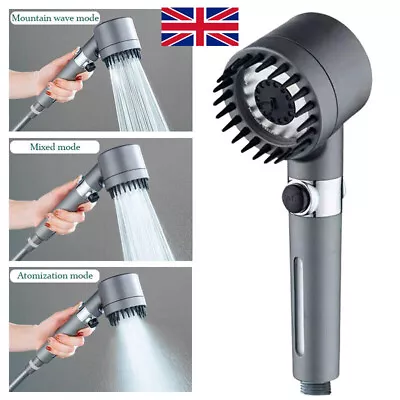 Massage And Skin Beauty Multifunctional Shower Head 3-mode Handheld Shower Head • £10.99