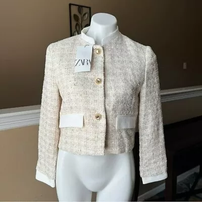 $78 • Buy Zara Combination Textured Blazer 2744/788 L