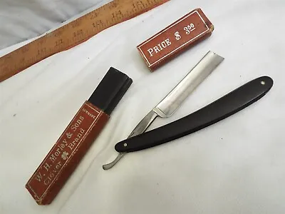 Clean W.H. Morley & Sons Clover Brand Straight Razor W/Box Germany • $119.99