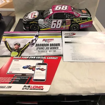 Brandon Brown #68 Original Larry's Hard Lemonade Win 2021 Camaro W682123LHLBBJ • $64.99