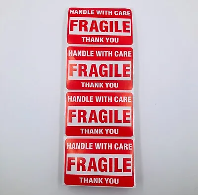 50pc Fragile Handle With Care 2x3  Stickers Packaging Box Safety Mailing Labels • $2.85