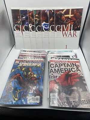 Marvel Civil War Full Run BULK Lot Of (40) Comic Books • $150