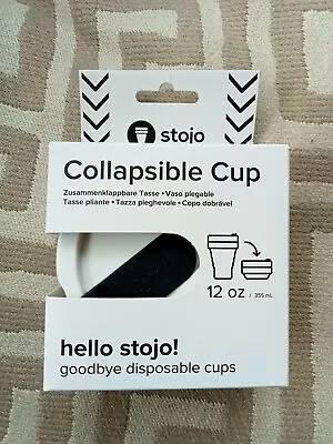 NEW Stojo Folding Coffee Cup Collapsible Silicone Travel Mug 355ml 12oz • £10