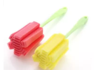 Silicone Bottle Brush Cup Scrubber Baby Glass Cleaner Cleaning Tool Kitchen Home • £4.85