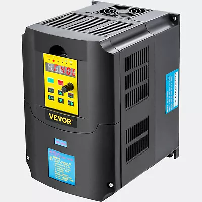 VEVOR 4KW Variable Frequency Drive VFD 220V RS485 5HP Motor Inverter Converter • $125.99