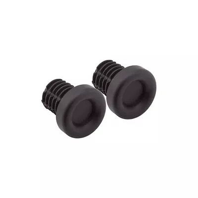 Handlebar Plug Orgin8 Rubber Bar End Plugs Black 1 Pair • $3.18