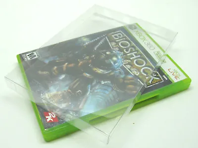 25Pack XBOX 360 CIB GAME - CLEAR PLASTIC PROTECTIVE BOX PROTECTOR CASE SLEEVE • $29.99