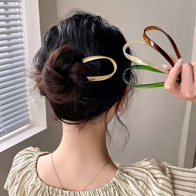 U Shaped Hairpin French Style Hair Stick Hair Pin Hairpins Hair Fork Stick Pins • $2.02