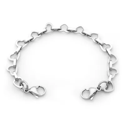 Medical Alert ID Stainless Mini Open Heart Link Replacement Bracelet- 7 Sizes! • $13.97