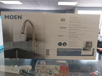 Moen Nori Stainless Steel High Arc Pulldown Kitchen Faucet - Silver 87066SRS NEW • $124.99