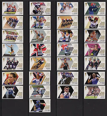 Single Stamps Of 2012 Olympic Games Gold Medal Winners - SG 3342 - 3370  MINT  • £1.35