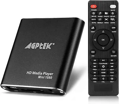 AGPTEK HDMI Media Player Mini 1080p Full-HD Ultra HDMI Digital Media Player • £63.90