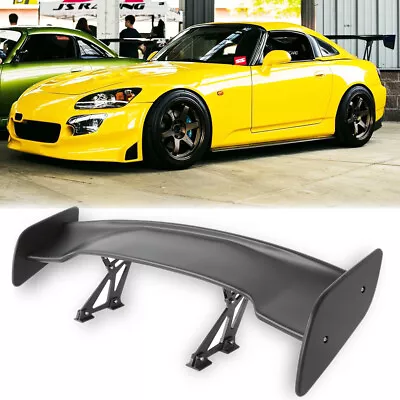 46  Rear Trunk Spoiler Tail Wing Adjustable Matte Black For Honda S2000 2000-09 • $145.11