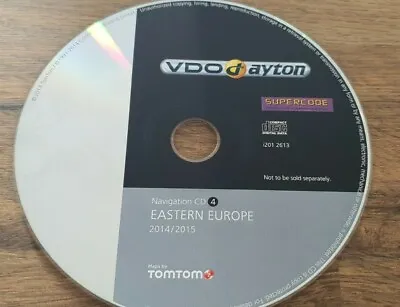 Eastern Europe East Maps - Vdo Dayton Supercode Navigation Final Update 2015 • £13