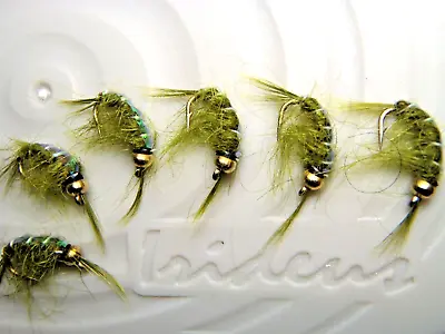 Irideus Feather River Bead Head Olive Everything Fly Fishing Flies Steelhead Fly • $12.99