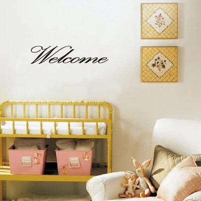 £6.28 • Buy DIY Removable Peel And Stick Creative Welcome Wallpaper For Home Living Room