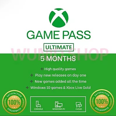 5months Xbox Game Pass Ultimate And Live Gold Membership GLOBAL FAST DELIVERY • $49.98