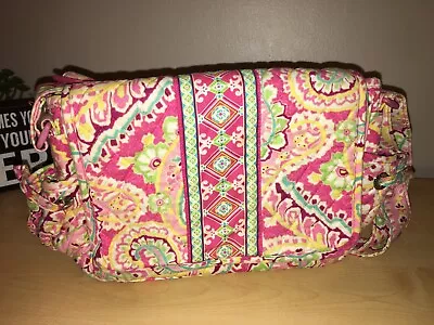 Vera Bradley Capri Melon Pink Cargo Sling Bag Tote Cross Body Purse • $11.50