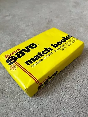 Matchbooks NOS Always Save Grocery Store Promo Display Kansas Sealed Original • $4.95