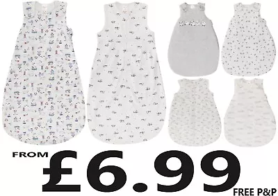 Baby Sleeping Bag Organic Cotton 0m To 24m Many Togs & Designs Boys Girls Unisex • £6.99