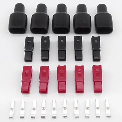 10x 30A Connectors + 5x PVC Covers Boots Compatible With Anderson PowerPole PP30 • £7.95