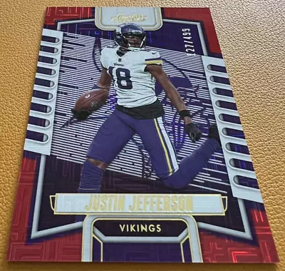 Justin Jefferson 2023 Panini Absolute Red 127/499 #49 Vikings • $4.99