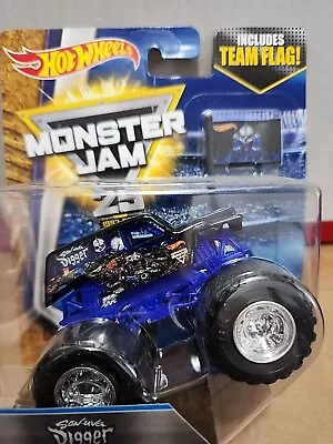 HOT WHEELS Monster Jam SON-UVA DIGGER Tour Favorites 9/10 NEW 1:64 Team Flag • $10.99