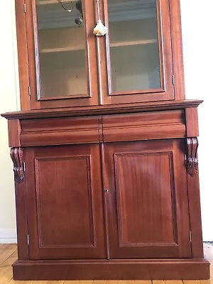 $800 • Buy Solid Mahogany Victorian Reproduction 2 Door Bookcase