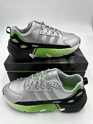 Adidas Kawasaki Ninja X ZX 22 Boost 'Silver Metallic UK 9 New • £40