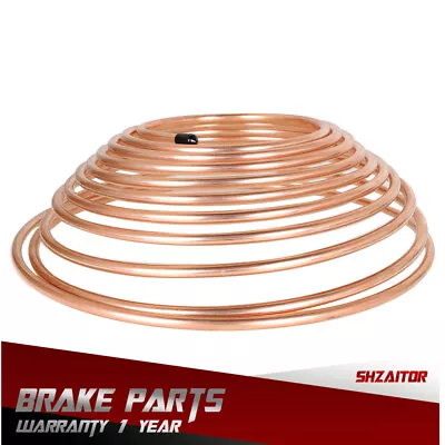 5/16  Copper Coated 25 FT Brake Line Fuel And Trans Line/Tubing W/o Fittings • $21.86