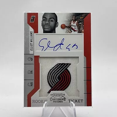 2011 Panini Contenders Patch Auto #121 Elliot Williams Portland Trail Blazers • $10