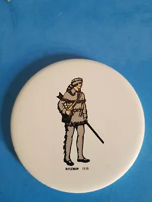 Vtg H&r Johnson 3 1/2  Rifleman 1775 Collectible Round Tile.free Shipping.*c1 • $14.57